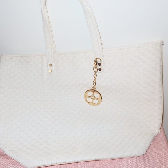 VINTAGE IMAN White Leather w/Animal Print Sharif - Picture 4 of 12